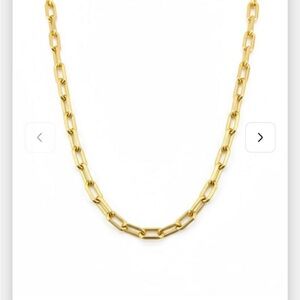 18K Gold Paperclip Chain Necklace | Bellamare Jewelry